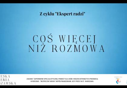 Coś więcej niż rozmowa