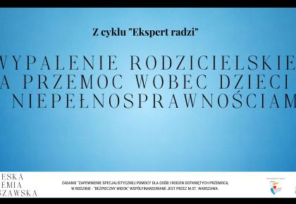 Wypalenie rodzicielskie a przemoc wobec dzieci z niepełnosprawnościami